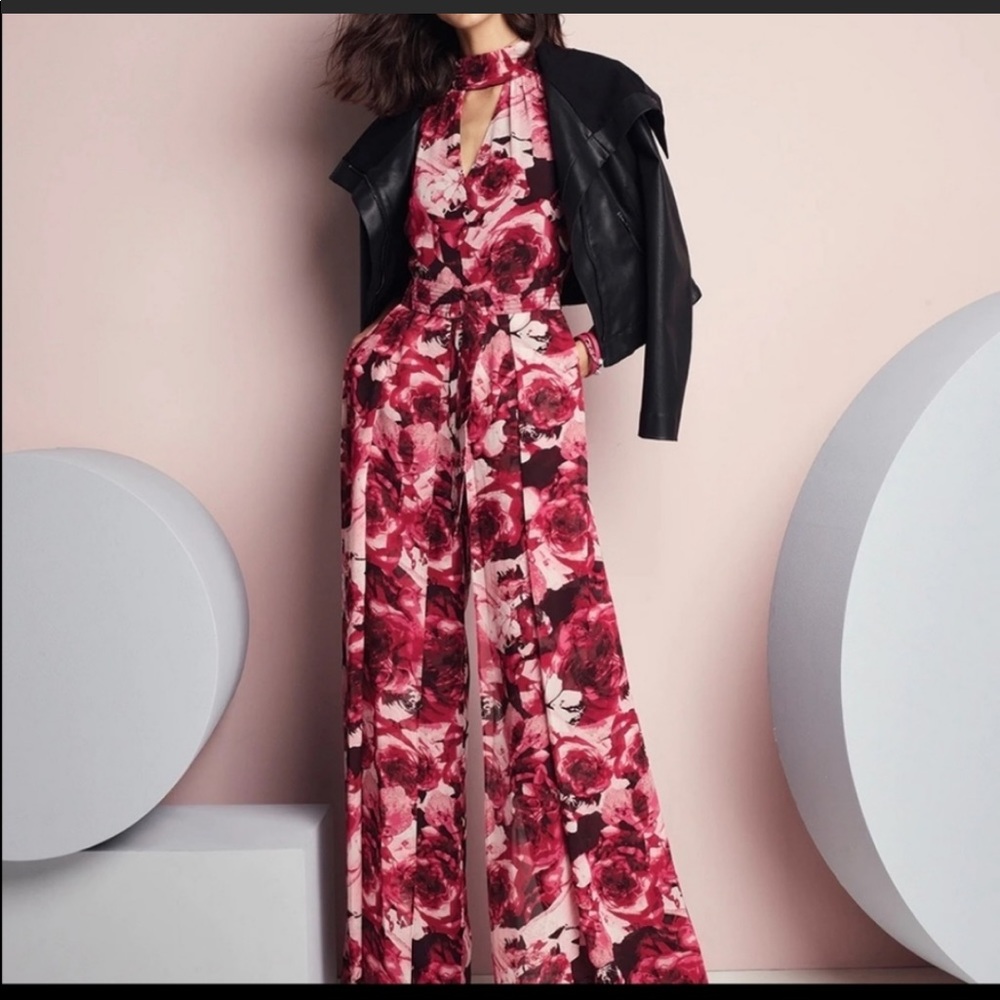 WhiteHouse BlackMarket jumpsuit overlay! Gorgeous!